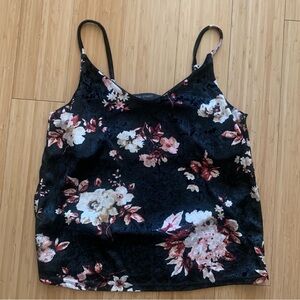 Velvet Floral Tank Top